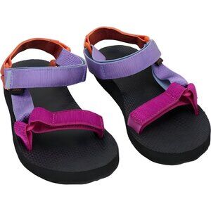 Teva Original Universal Metallic Pink Multi Strappy Sport Sandals Women's US 6M